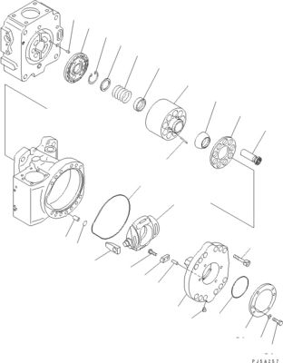 708-4L-00910 708-45-10204 708-4L-00911 Per Komatsu WA800-3 WA900-3 pompa a interruttore idraulico pompa principale alta qualità