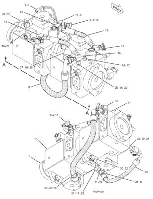 159-9458 0R7791 Per il CAT CS-533D CS-583E CS-663E CS-573E CP-533D A4VG56 Pompa idraulica principale GP-PISTON (PROPEL, AXLE)