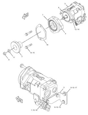 292-8767 10R7401 CA2928767 Per CAT LOADER 950H 962H IT62H PUMPA GP-PISTON pompa idraulica principale mercato posteriore alta qualità