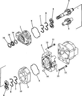 705-52-40100 705-52-40001 705-32-37740 Per Komatsu Bulldozer D375-5 Pompa principale idraulica