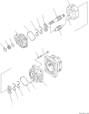 705-52-30A00 705-14-32731 Per Komatsu Bulldozer D155A-6 D155AX-6 Pompa idraulica