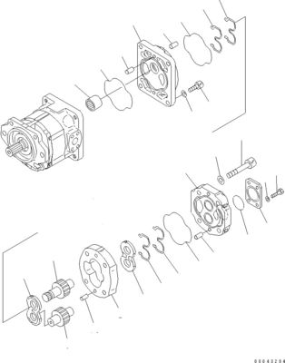 705-52-30A00 705-14-32731 Per Komatsu Bulldozer D155A-6 D155AX-6 Pompa idraulica