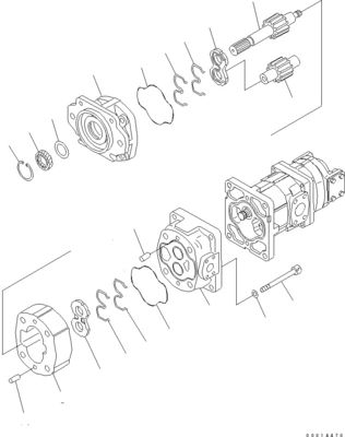 705-14-41010 705-14-41040 Per Komatsu Bulldozer D155AX-5 WA450 470-1 Pompa idraulica Pompa a pistoni Mercato dei rivenditori