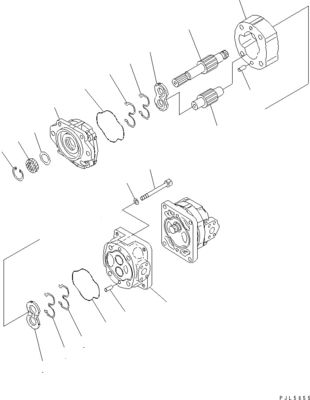 705-52-30920 705-14-34540 Per Komatsu Bulldozer D275A-5D D275AX-5 D275A-5R Pompa idraulica Pompa a pistoni Mercato dei rivenditori