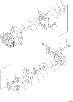 705-52-30920 705-14-34540 Per Komatsu Bulldozer D275A-5D D275AX-5 D275A-5R Pompa idraulica Pompa a pistoni Mercato dei rivenditori