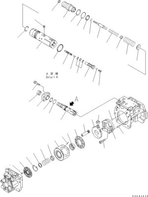 708-1H-00250 708-1H-00251 Per bulldozer Komatsu D155AX-6 D155AX-6A Pompa principale idraulica