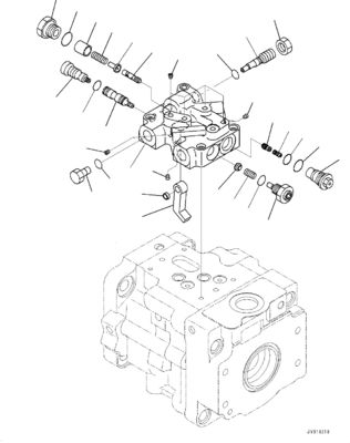 708-1T-00551 708-1T-01551 708-1T-04150 Per Bulldozer Komatsu D39EX-22 D39PX-22 D31EX-22 Pompa idraulica FUN Originale