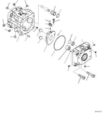 708-1T-00551 708-1T-01551 708-1T-04150 Per Bulldozer Komatsu D39EX-22 D39PX-22 D31EX-22 Pompa idraulica FUN Originale