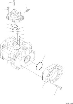 708-1T-00552 708-1T-01552 708-1T-04150 Per bulldozer Komatsu D39EX-22 D39PX-22 D31EX-22 Pompa idraulica FUN originale