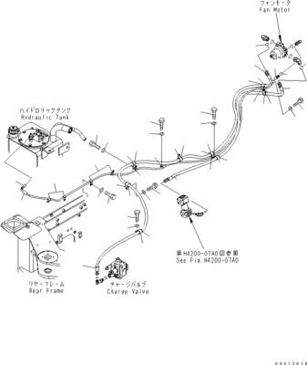 418-03-33241 4180333241 Per i caricatori a ruote Komatsu WA100-5 WA150-5 WA200-5 WA270 Motore a ventole idraulico