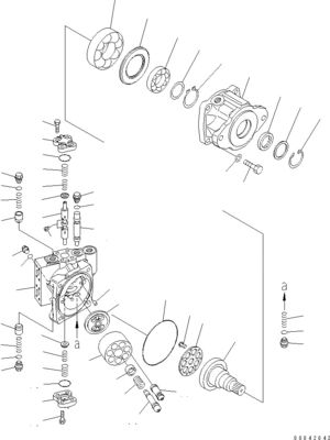 706-7H-01101 706-7H-12310 706-7H-01100 Per bulldozer Komatsu D155AX-6 D155AX-7 Motore idraulico HST PUMPA Pomercato