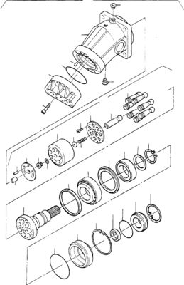 65489140 Per escavatore Komatsu PC3000-6 4000-6 7000-6 8000-6 MOTORE DI VIAGGIO Idrraulico Motore di guida
