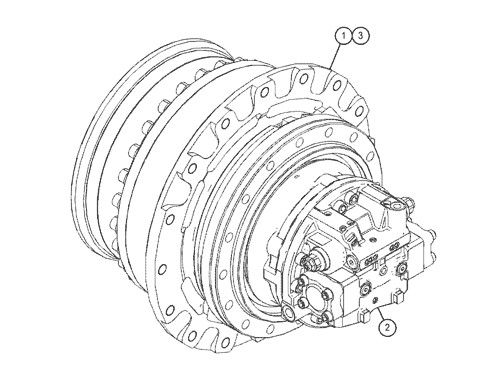 527-7077 511-6008 511-6009 Per l'escavatore CAT 318F 320GC 323GC 325F Assemblaggio di viaggio Azionamento finale Motore di viaggio originale