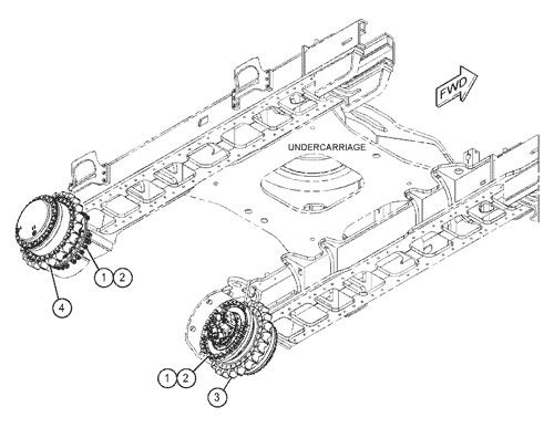 455-2770 155-9198 455-2772 455-2771 Per il CAT 390D 390F 385C Escavatore, assemblaggio di spostamento, motore di spostamento originale