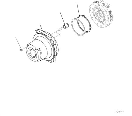 21N-60-34100 21N6034100 Per Komatsu PC1250-8 1250SP-8 Escavatore motore a trazione idraulica