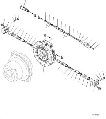 21N-60-34100 21N6034100 Per Komatsu PC1250-8 1250SP-8 Escavatore motore a trazione idraulica