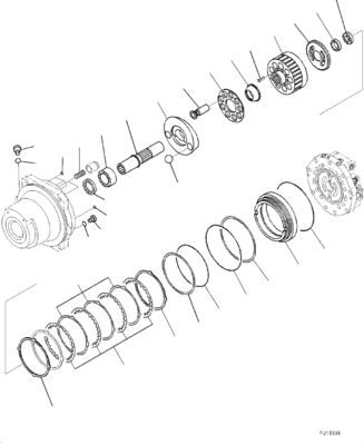 21N-60-34100 21N6034100 Per Komatsu PC1250-8 1250SP-8 Escavatore motore a trazione idraulica