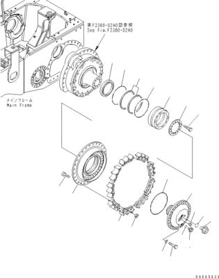 17A-27-00141 17A-27-00142 Per Komatsu Bulldozer D155A-6 Travel Assembly Final Drive Travel Motor Aftermarket Originale