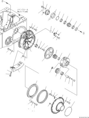 17A-27-00141 17A-27-00142 Per Komatsu Bulldozer D155A-6 Travel Assembly Final Drive Travel Motor Aftermarket Originale