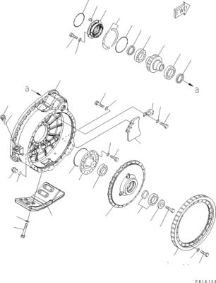 17M-27-00270 17M-27-00271 Per Komatsu Bulldozer D275A-5D Assemblaggio di viaggio Final Drive Motore di viaggio Aftermarket originale