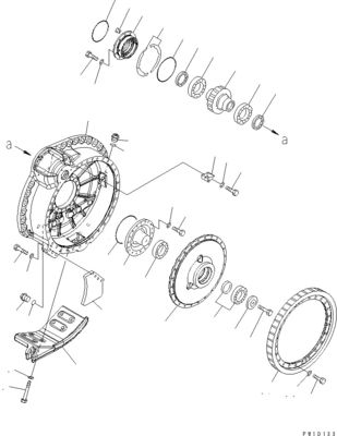 17M-27-00310 17M-27-00321 Per Komatsu Bulldozer D275AX-5EO Assemblaggio di viaggio Final Drive Motore di viaggio Aftermarket originale