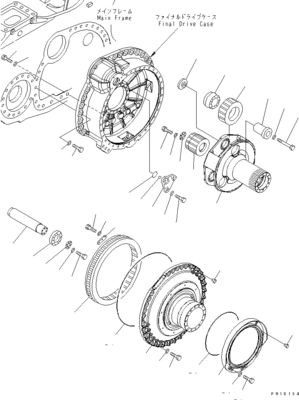 17M-27-00310 17M-27-00321 Per Komatsu Bulldozer D275AX-5EO Assemblaggio di viaggio Final Drive Motore di viaggio Aftermarket originale