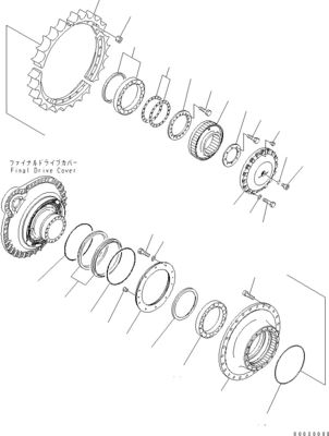 Per il bulldozer Komatsu D475A-5EO