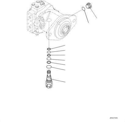 708-7F-00040 708-7F-11130 708-7L-04170 Per Komatsu D85PX-15R D85PX-15EO D85PX-15 D85EX-15EO Bulldozer pompa idraulica HSS originale