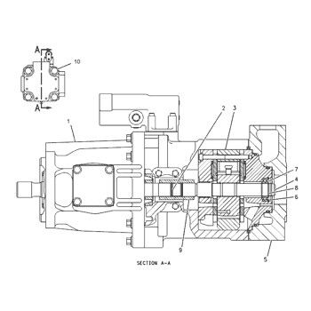 1200140 CA1200140 120-0140 Per CAT 928G 928H 928HZ IT28G Caricatore a ruote Pompa principale idraulica Pompa a pistoni Pompa ASSY Pompa GP-PISTON Mercato di ricambio Alta qualità Originale