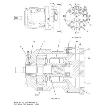 1902279 CA1902279 1902279 0R-0912 Per CAT 784C 785C TRACTOR TRUCK pompa idraulica principale pompa a pistoni pompa ASSY pompa GP-PISTON mercato posteriore di alta qualità originale