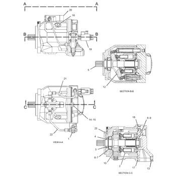 2896370 CA2896370 289-6370 Per CAT 432E 434E 442E 444E Caricatore di retroesca Hydraulic Main Pump Piston Pump Pump ASSY PUMP GP-PISTON Aftermarket Alta qualità originale