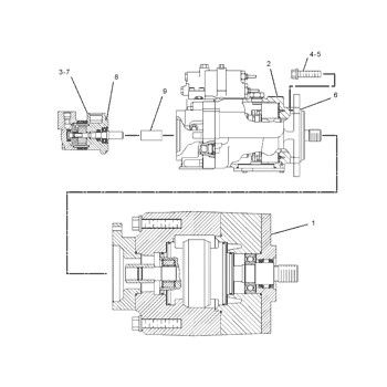 1609880 CA1609880 160-9880 Per il CAT 966G 972G CARRATORE DI RUOTE pompa idraulica principale pompa a pistoni pompa ASSY pompa GP-PISTON mercato posteriore di alta qualità originale