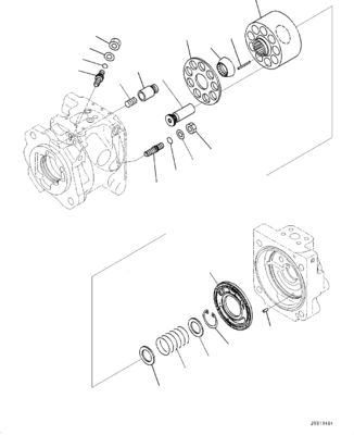 708-1U-00370 708-1U-01231 708-1U-04240 Per Komatsu WA380-8 WA380-8EO Caricatori a ruote pompa idraulica principale pompa sterzo pompa a pistoni pompa HST pompa ASSY mercato posteriore originale