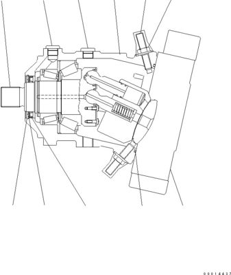416-18-31802 416-18-31801 Per Komatsu WA150-5 Caricatori a ruote Motore idraulico HST Motore
