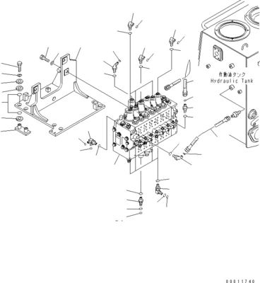 Valvola di controllo originale per Komatsu D475A-5 D475A-5A BULLDOZERS 723-46-27100 723-46-27101 7234627100 Parti di macchine da costruzione