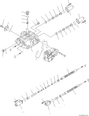 700-92-35000 700-92-37000 709-93-12500 700-92-38000 Per Komatsu WA380-5L WA380-5 CARGATORI DELLE RUOTE Valvole idrauliche di controllo principale Parti di macchinari da costruzione Mercato di ricambio Alta qualità Originale