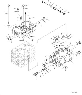 723-43-13800 723-44-13800 Per Komatsu WA470-7 Caricatori a ruote Valvole idrauliche di controllo principale Parti di macchinari da costruzione Mercato di ricambio Alta qualità originale