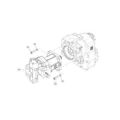 4651466 PER HITACHI ZX170W-3 ZX190W-3 MOTORE di viaggio MOTORE di viaggio FINAL DRIVE DRIVE GP-FINAL -CON MOTORE