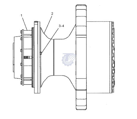 CAT D8R D8T Final Drive Group 157 5072 | Heavy-Duty Mining Dozer Planetary Reducer